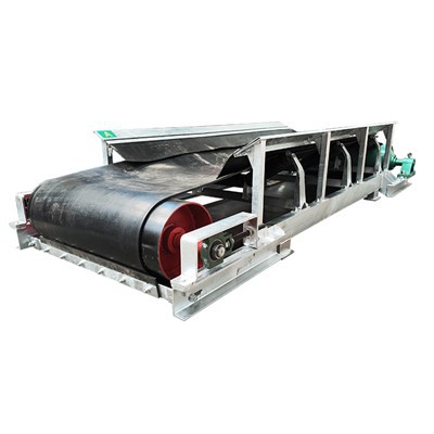 Horizontaler Trogbandförderer für Schüttgut